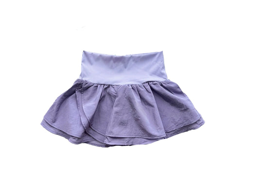 Little Olin - Lavender Gathered Mini Skort
