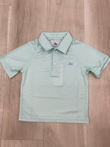 Southbound Green Mint and Blue Polo