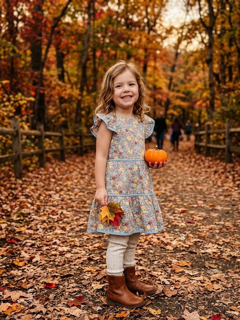 The Oaks - Harley Tan Floral Dress