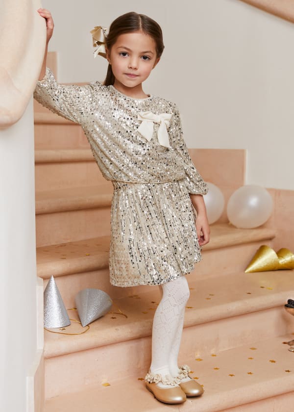 Abel & Lula - Sequins Skirt Set