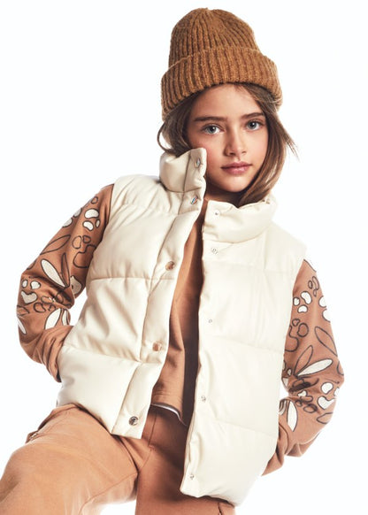 Mayoral - Girls Padded Vest - Stone