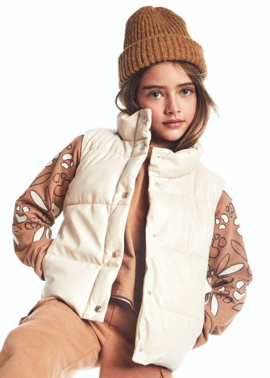 Mayoral - Girls Padded Vest - Stone