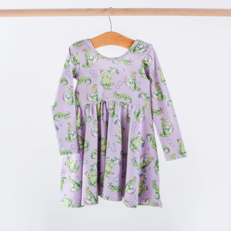Nola Tawk - Gator Gras Cotton Twirl Dress