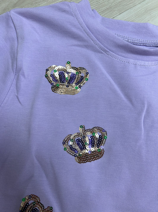 Lulu Bebe - Mardi Gras Crowns Shirt