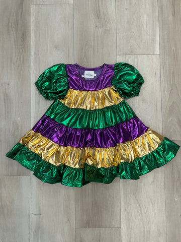 Belle Cher - Metallic Mardi Gras Dress