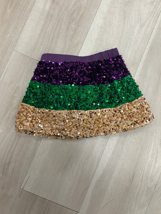Lulu Bebe - Mardi Gras Sequin Skirt