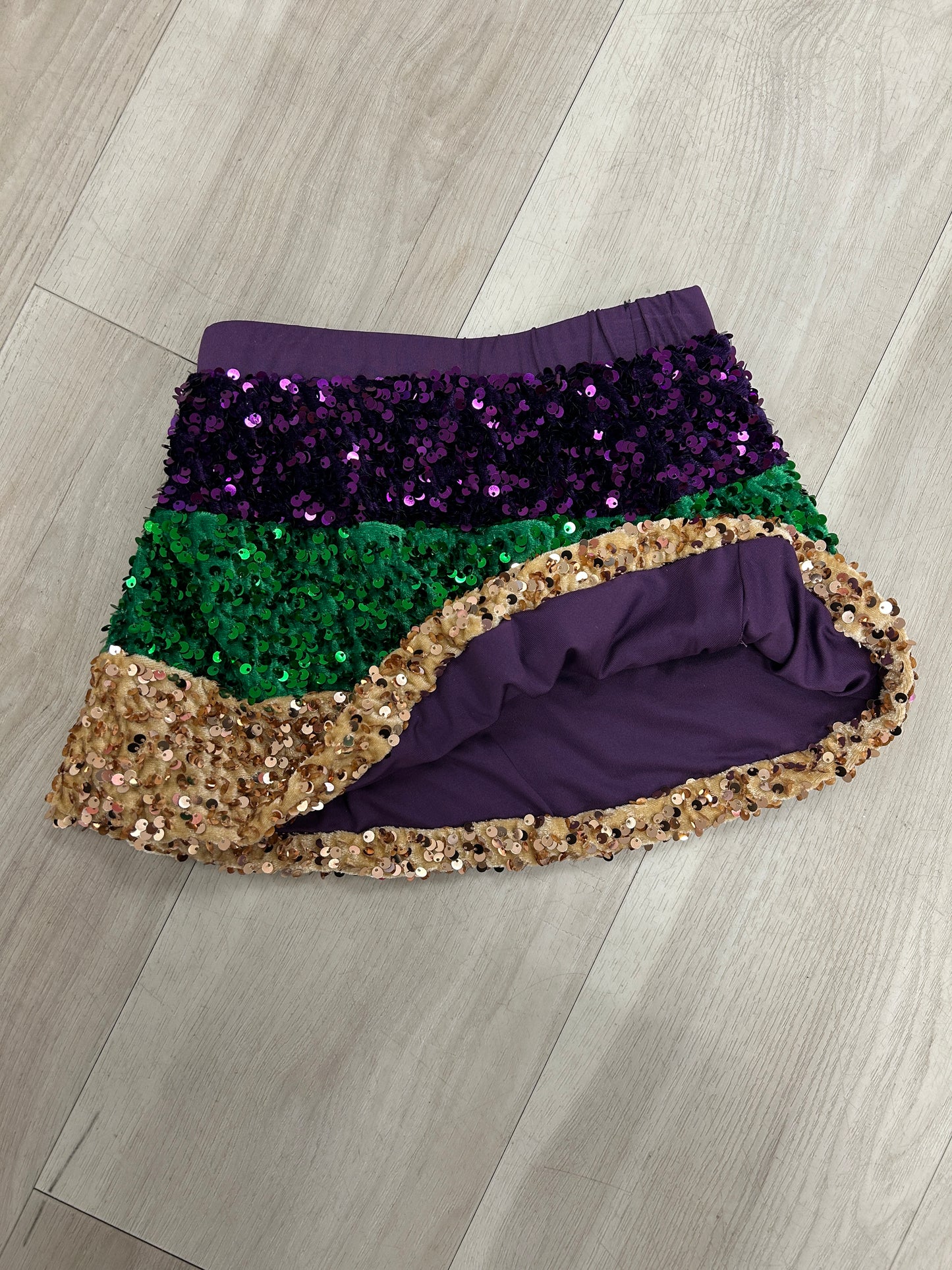 Lulu Bebe - Mardi Gras Sequin Skirt
