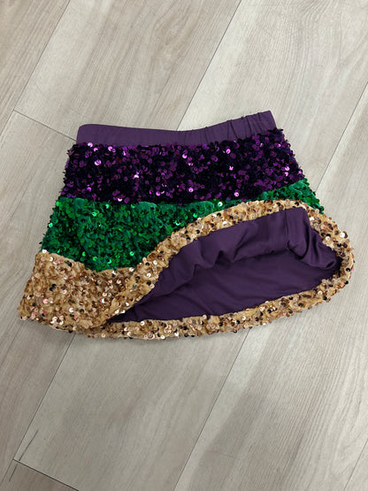 Lulu Bebe - Mardi Gras Sequin Skirt