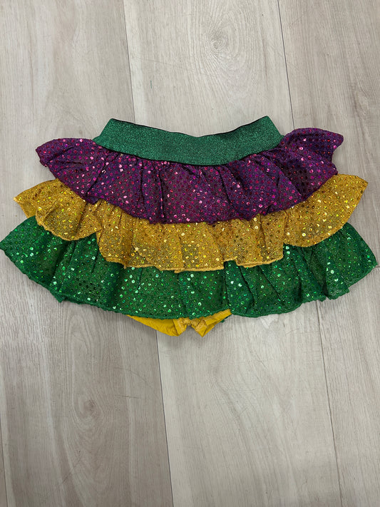 Evie's Backyard - 3 Color Mardi Gras Skirt