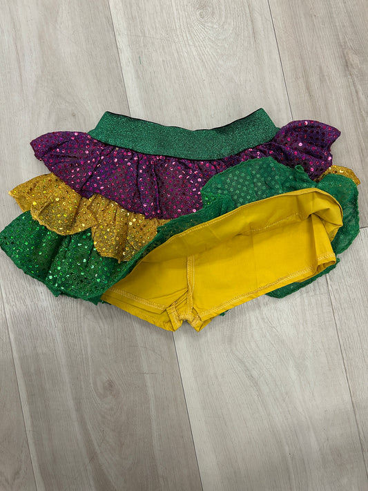 Evie's Backyard - 3 Color Mardi Gras Skirt