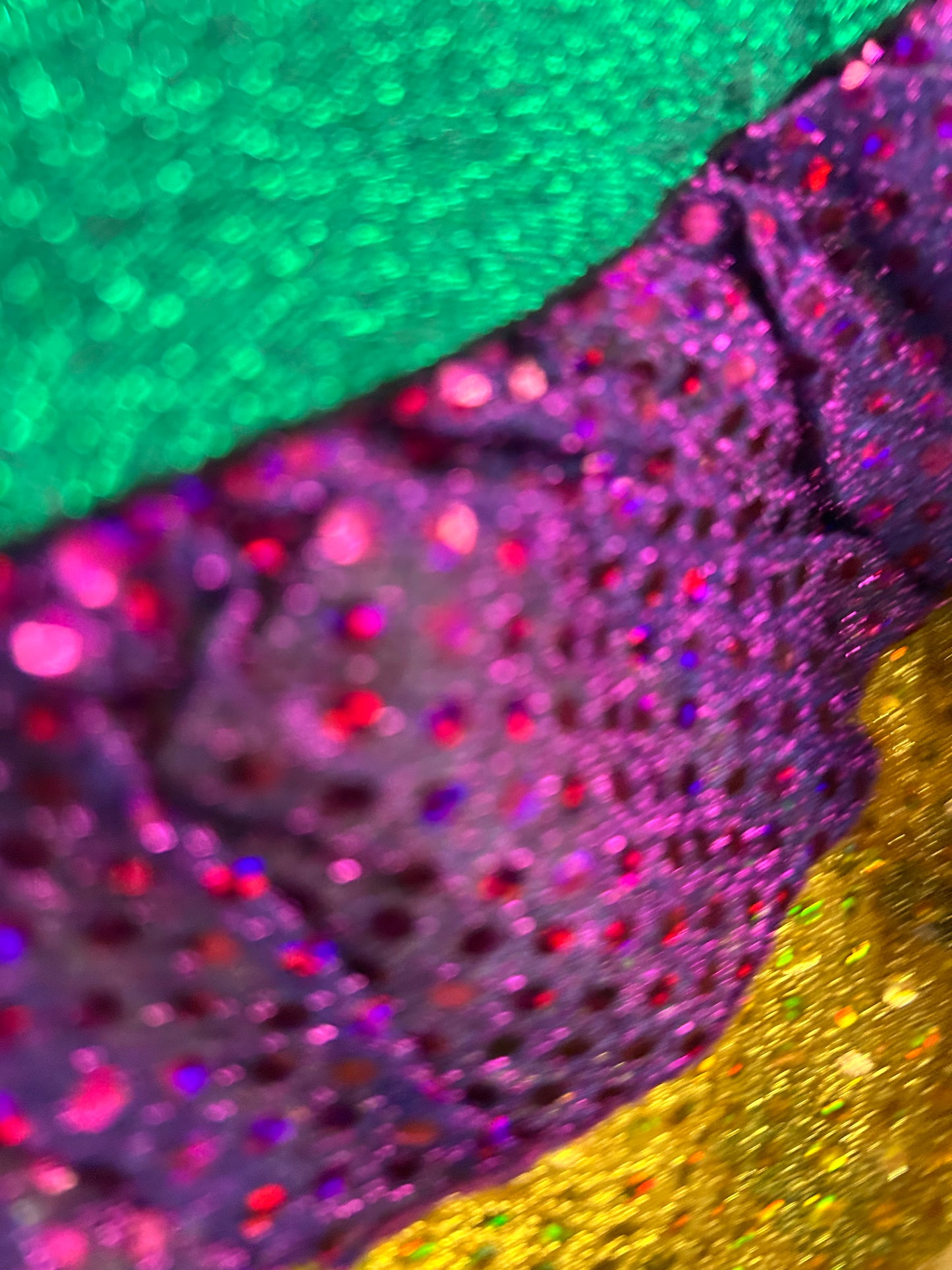 Evie's Backyard - 3 Color Mardi Gras Skirt