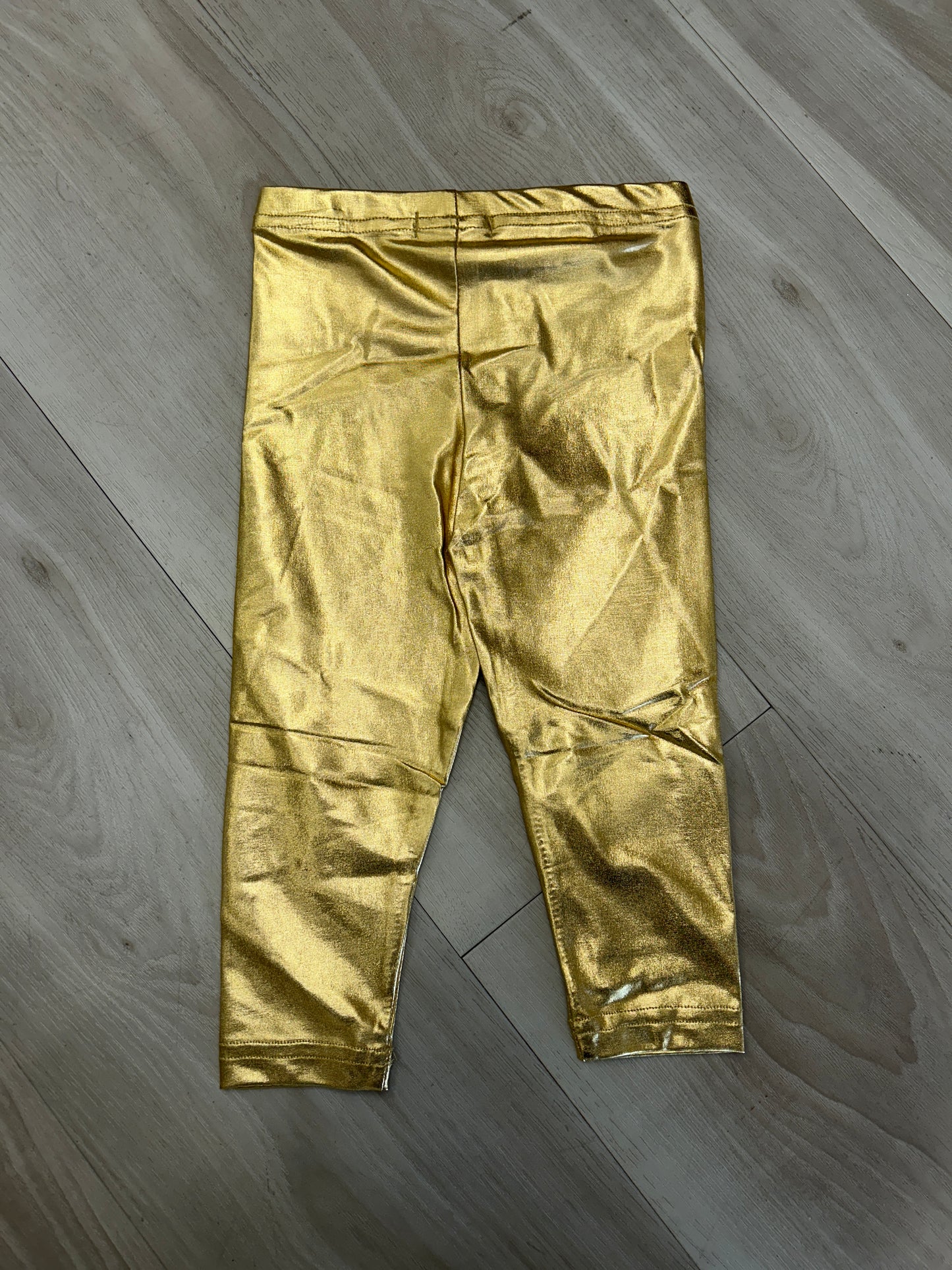 Lulu Bebe- Gold Metallic Leggings
