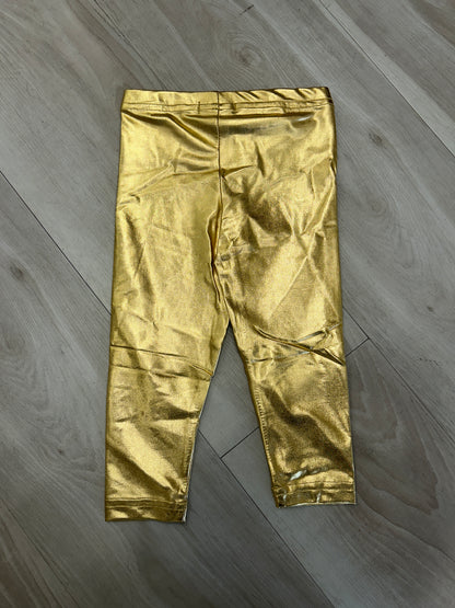 Lulu Bebe- Gold Metallic Leggings