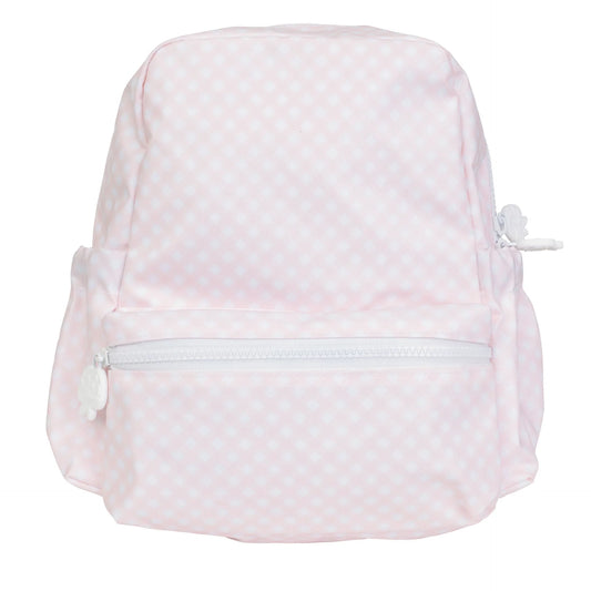 Apple Of My Isla - The Backpack in Pink Gingham - Large