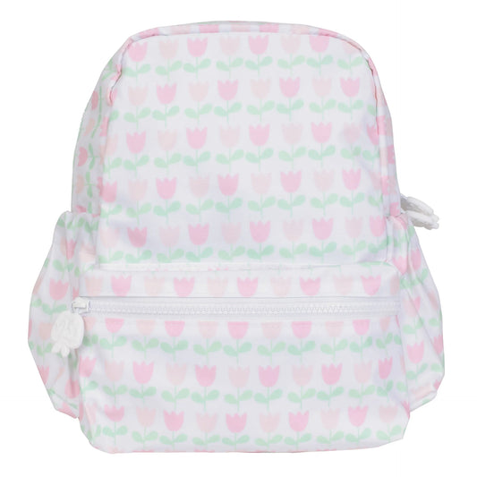 Apple Of My Isla - The Backpack in Tulips - Small