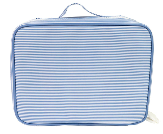 Apple Of My Isla - The Lunchbox in Navy Mini Stripe