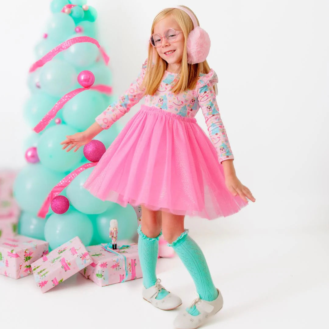 Nutcracker Christmas Long Sleeve Tutu Dress - Sweet Wink