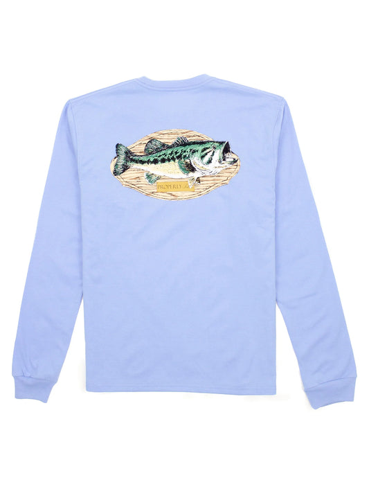 Properly Tied - Bass Mount Long Sleeve Lgt Blue