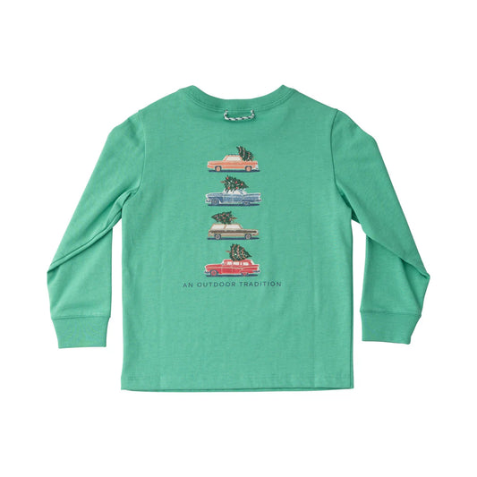 Prodoh - L/S Cotton Christmas Car T-shirt