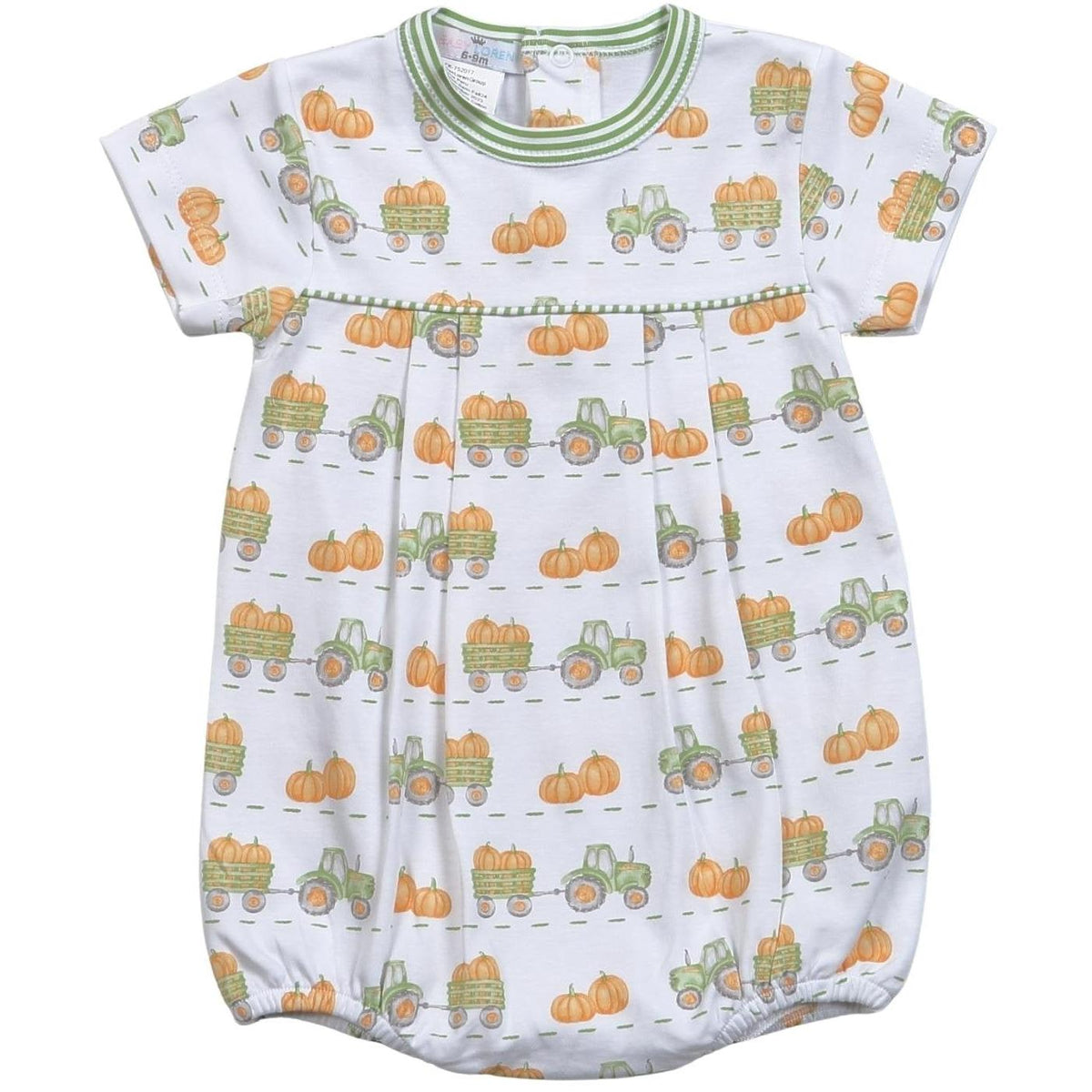 Baby Loren - Tractors + Pumpkins Pima Bubble