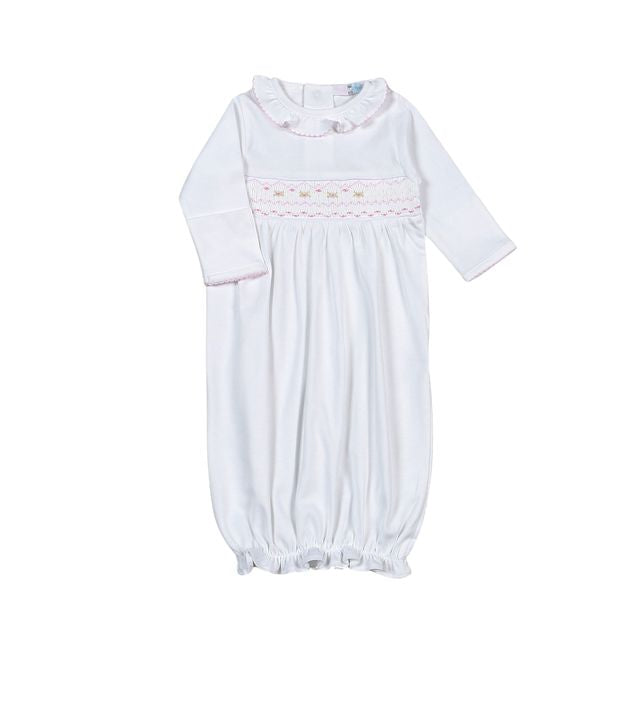 Baby Loren - White Hand Smocked Gown
