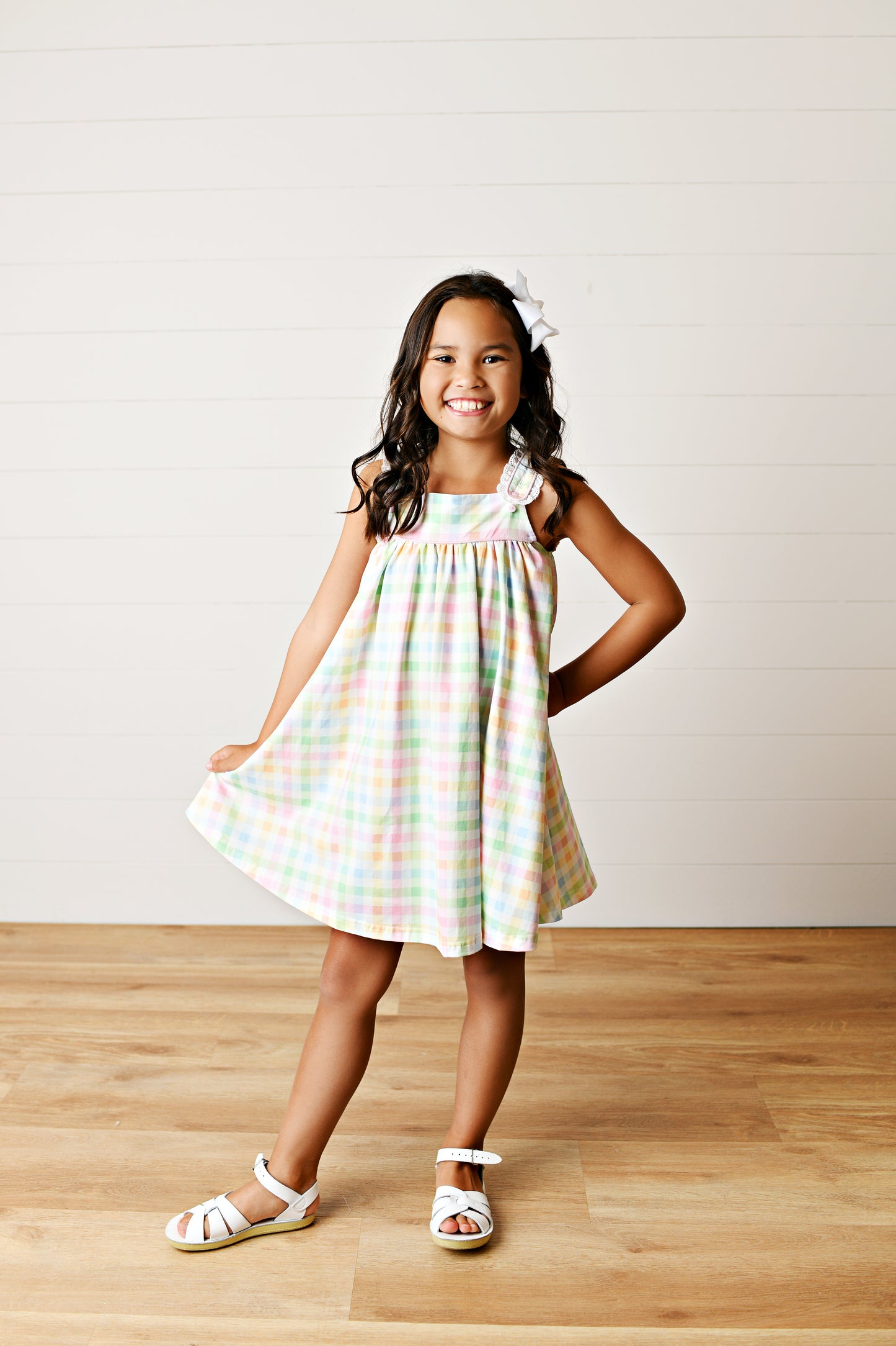 Swoon Baby- Eyelet Trim Dress