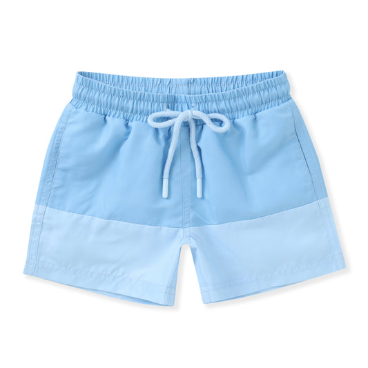 Swoon Baby- Blue Block Swim Trunk