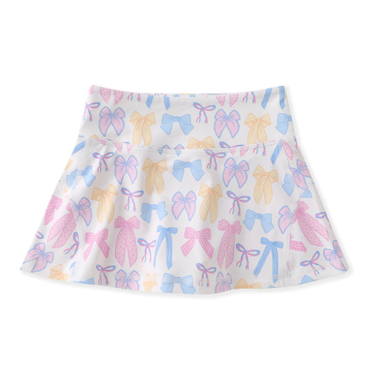 Swoon Baby- Spring Bows Tennis Skirt With Blue Tank