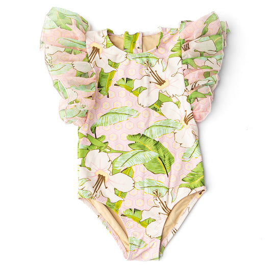 Shade Critters - Tulle Sleeve hibiscus Botanical Pink