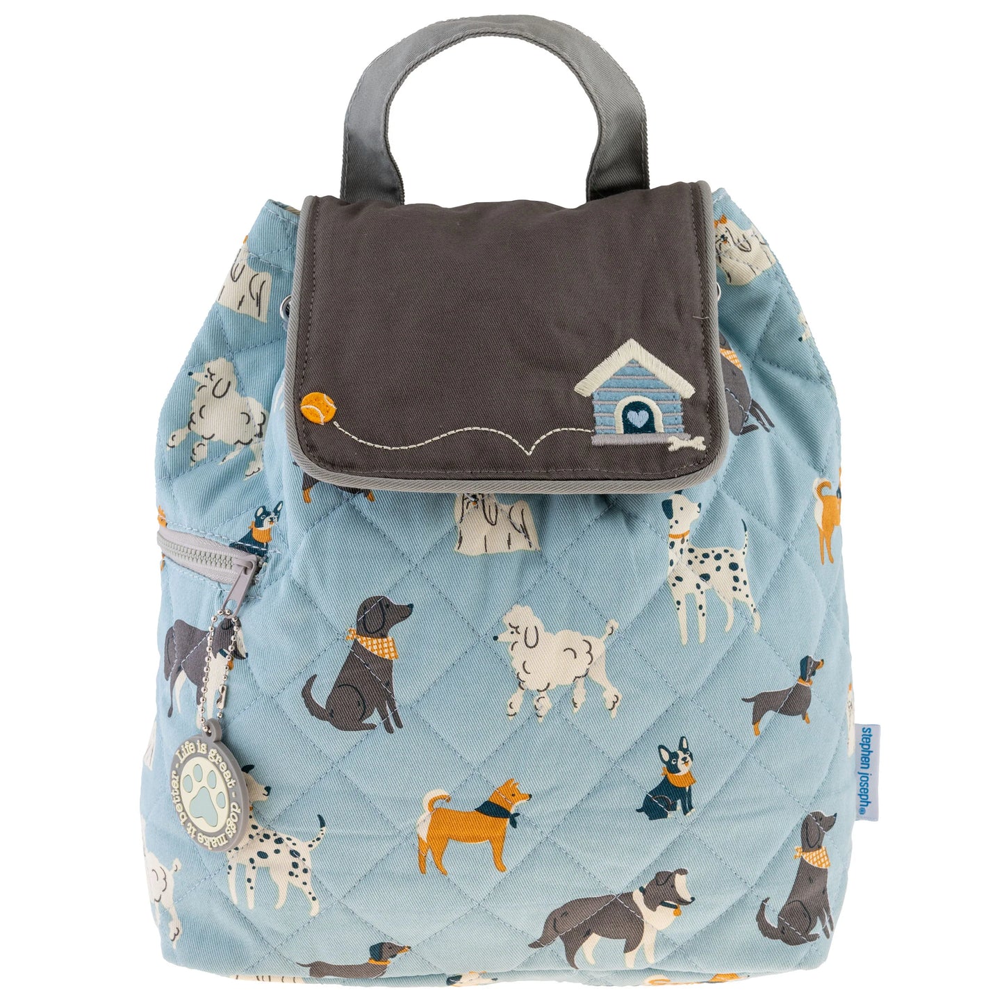 Stephen Joseph - Puppy Print Quilted Backpack