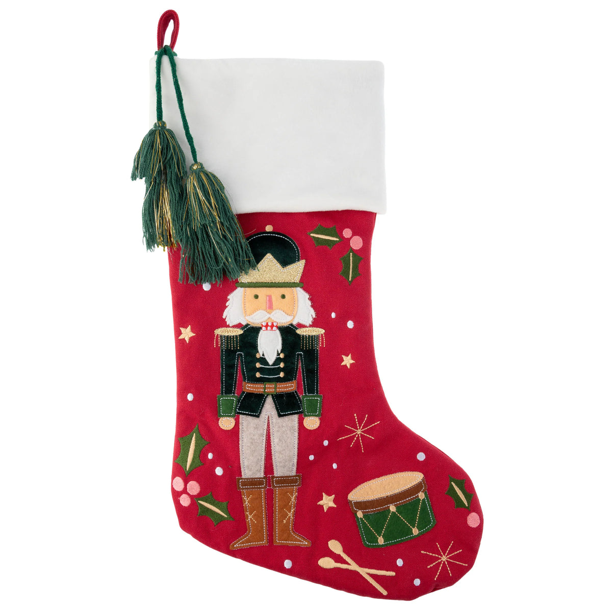 Stephen Joseph - Nutcracker Embroidered Stocking