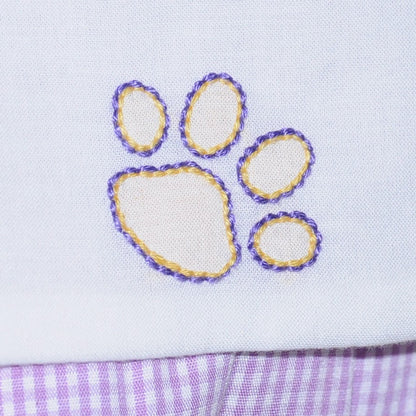 Southern Saturday - LSU Tiger Print Diaper Set
