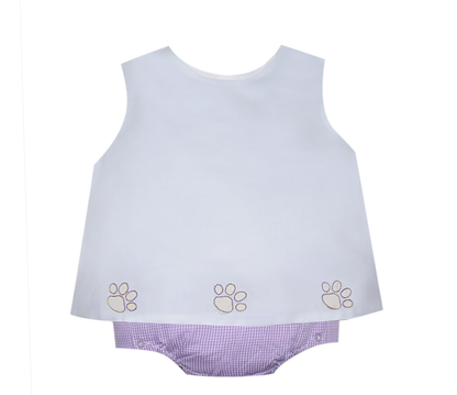 Southern Saturday - LSU Tiger Print Diaper Set