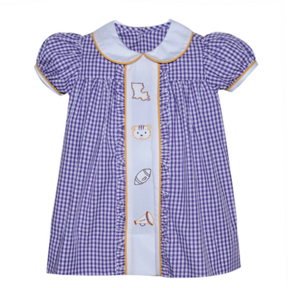 Southern Saturday - LSU Girls Logo Dress