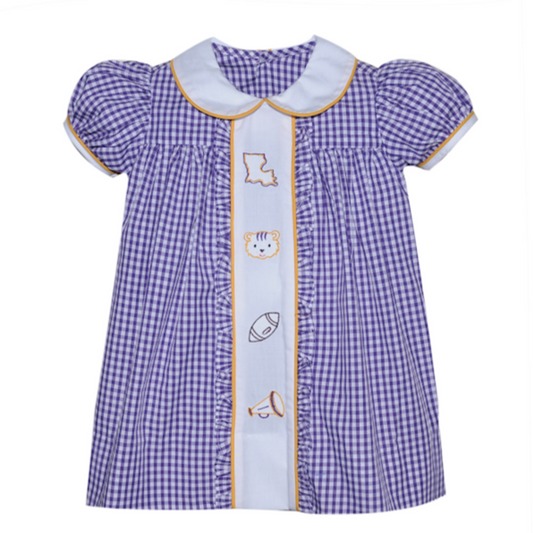 Southern Saturday - LSU Girls Logo Dress