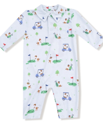 Angel Dear -  Dog Gone Golf Polo Romper