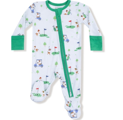 Angel Dear - Dog Gone Golf blue Footie