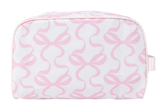 Apple Of My Isla - The Dopp Kit in Bows on White