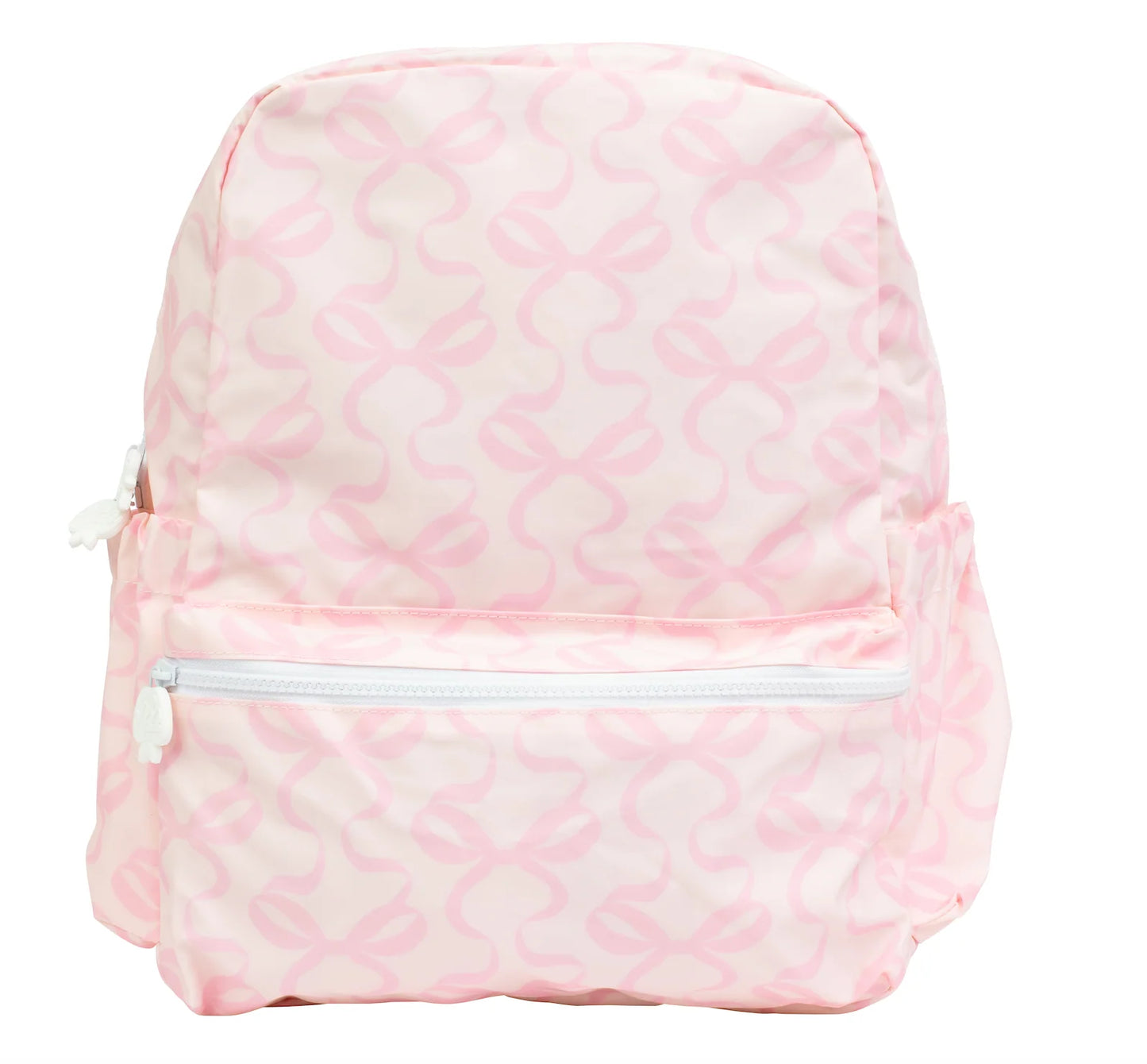 Apple Of My Isla - The Backpack in Bows on Pink - Large