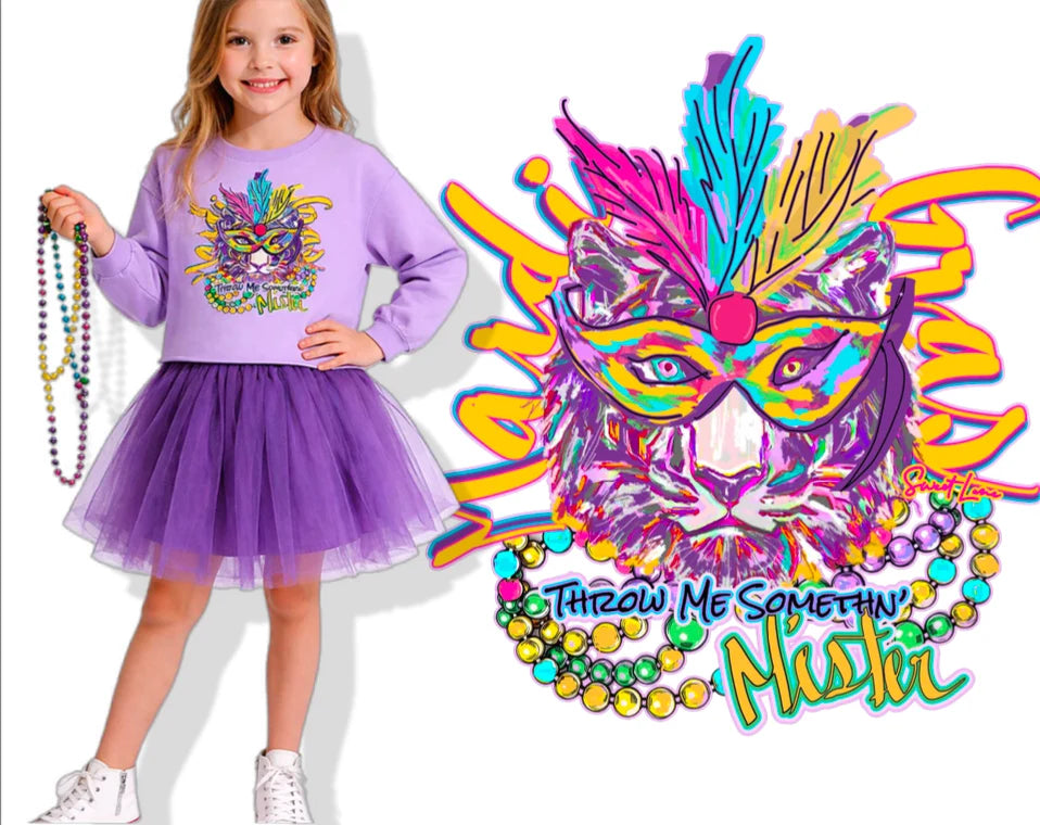 Sweet Lane - Mardi Gras Tiger Sweatshirt