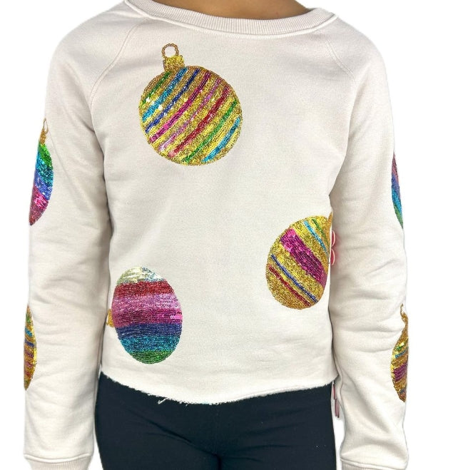 Paper Flower - Sequin Ornament Sweatshirt