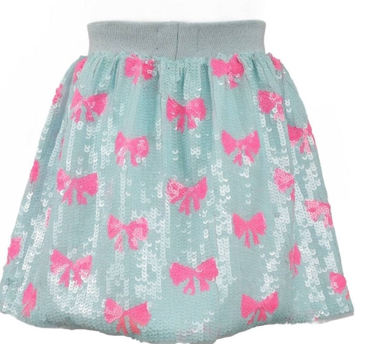 Lola and the Boys - Pretty in Bows Sequin Skirt