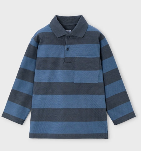 Mayoral - Boys L/S stripe Polo