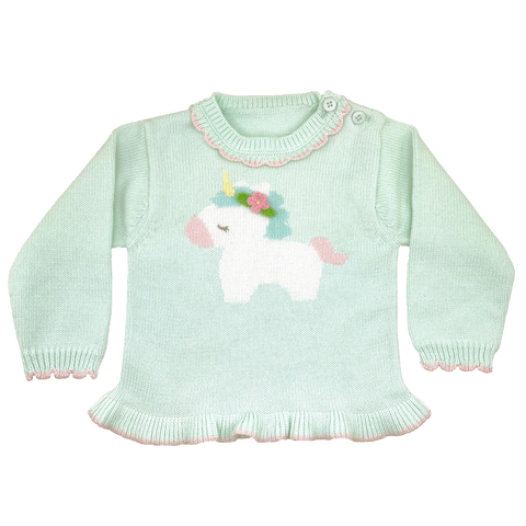 Zubels - Pastel Unicorn Knit Sweater