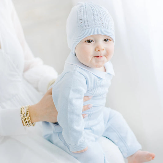 Feltman Brothers - Boys Collar Knit Longall with Hat