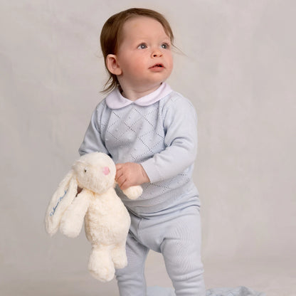 Feltman Brothers-Peter Pan Diamond Knit Set-Blue