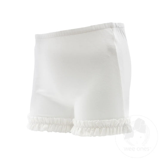 Wee Ones - Ruffle White Wunder Shorts