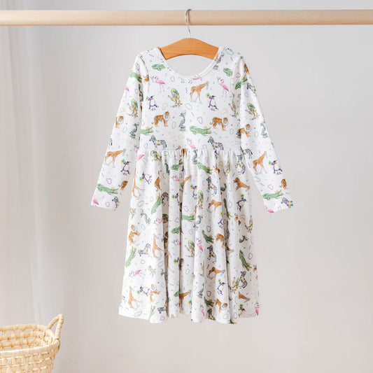 Nola Tawk - Zoo Krewe Twirl Dress