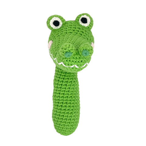 Zubels - Alligator Crochet Stick Rattle