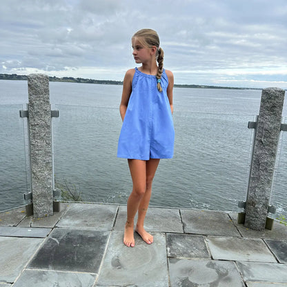 Little Olin -  Blue Chambray Romper